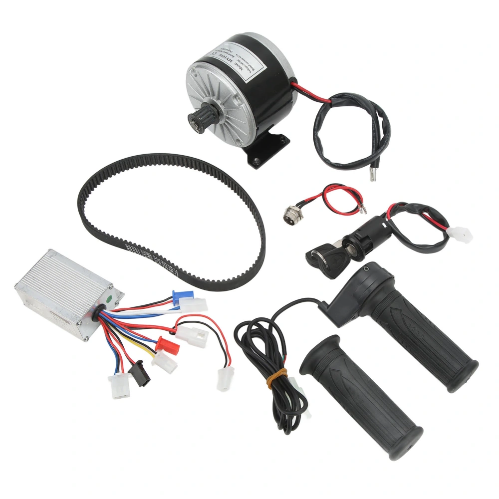 24V 250W Electric Motor Kit Synchronous Gear Motor with Brushed Controller Charger Lock for Electric Scooters Bikes Tricycles