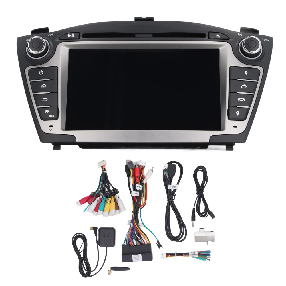 7in Car Navigator 2DIN Multimedia DVD CD Player Quad Core for Android 11 Replacement for HYUNDAI IX35 2009‑2013