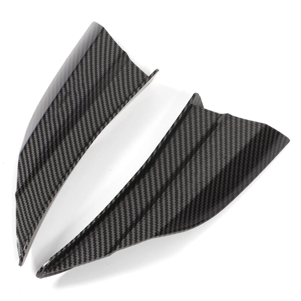 1 Pair Motorcycle Aerodynamic Wing Side Fairings Winglets Replacement for Nmax 155 2020‑2022 Carbon Fiber Style