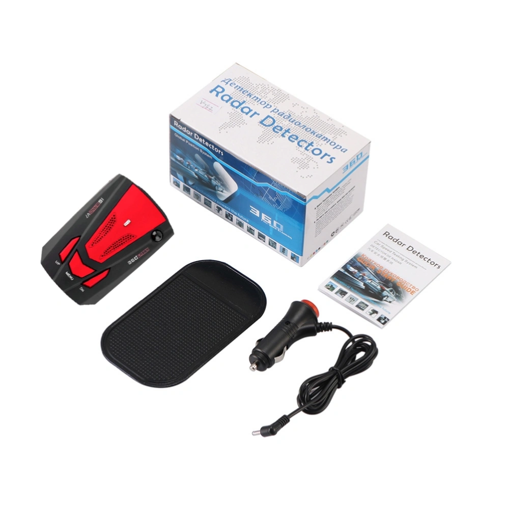 Radar Detector for Cars Long Range Radar Detection Vehicle Speed Alarm System Led Display City Highway Mode 360 Degree Automatic Detection