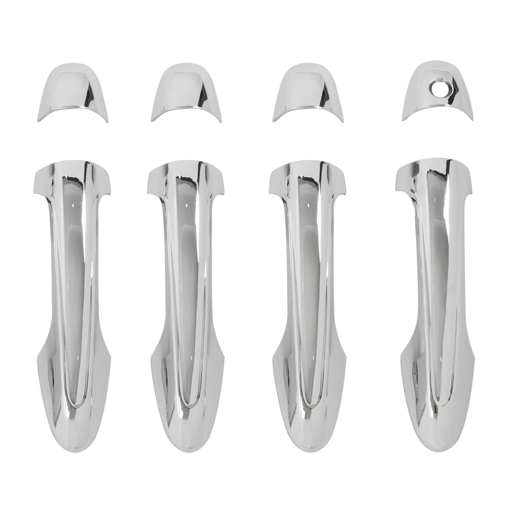 8 Pcs Car Exterior Door Handle Cover ABS Chrome Door Protector for HILUX REVO AN120 AN130