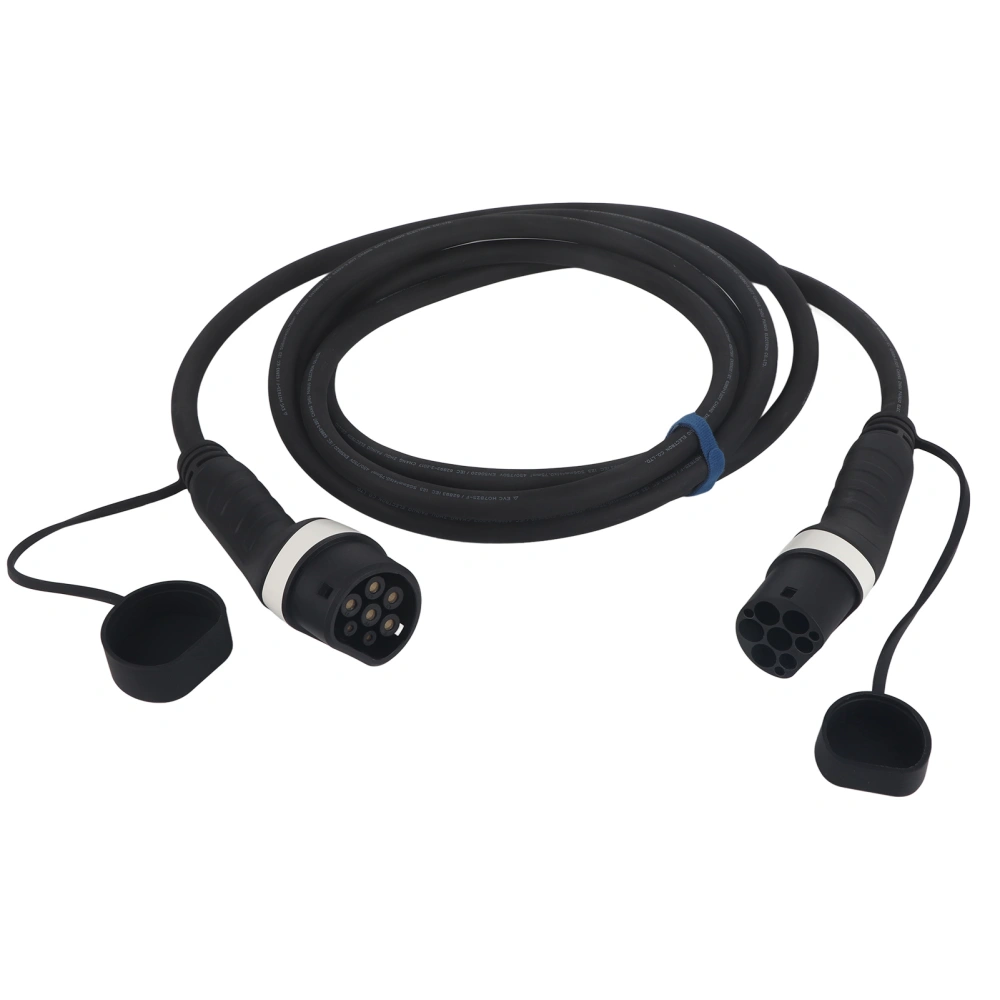 Portable EV Charging Cable Type 2 to Type 2 32A 415V 7.2kW 5m 3 Phase IEC62196‑2 Electric Vehicle Charger
