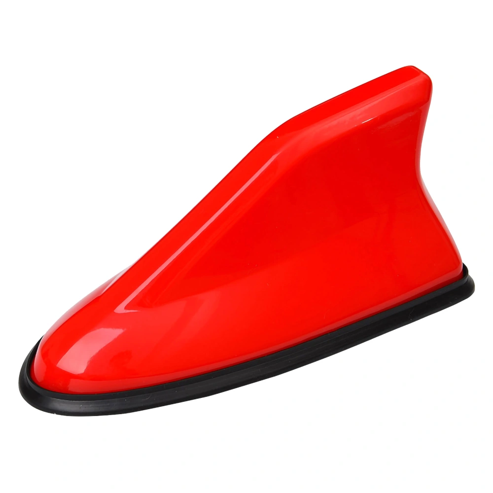 Piano Coating Car Roof Aerial Radio Signal Shark Fin Antenna Exterior Accessories for Auto Red