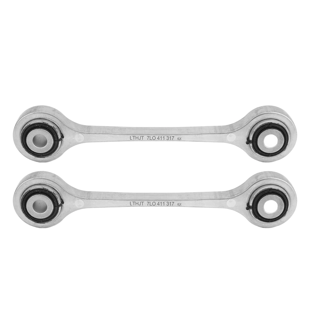 2pcs Sway Bar Link Left Right Aluminum 7L0411317 Silver High Strength Replacement for Q7 2007‑2015
