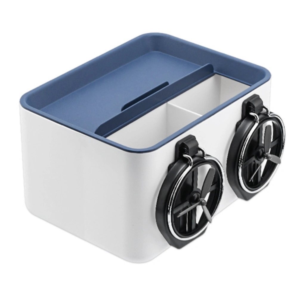 Car Armrest Storage Box with Cup Holder Multifunctional Car Seat Organizer Tissue Box for Smartphone Wallet Car Interior Accessories