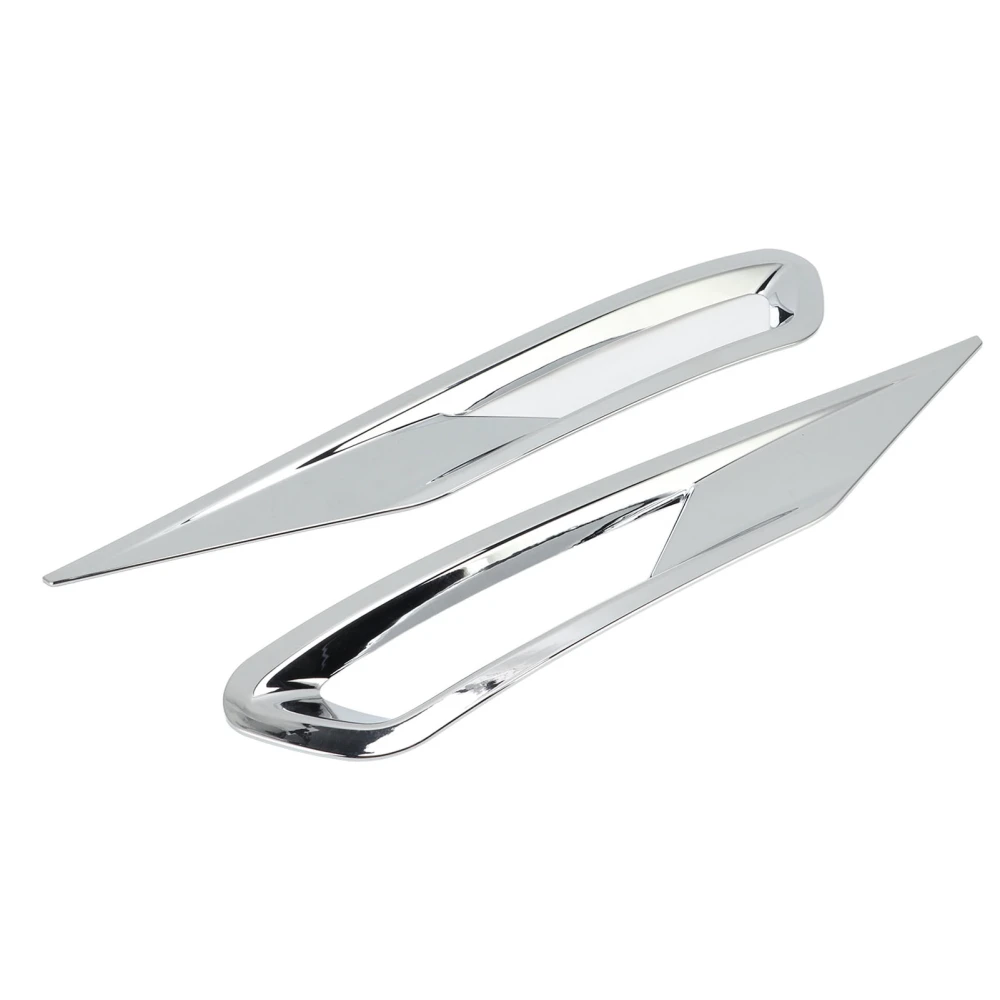 2pcs Front Fog Light Cover Trim Silver Fog Lamp Bezel Frame Replacement for XC60 2018‑2021