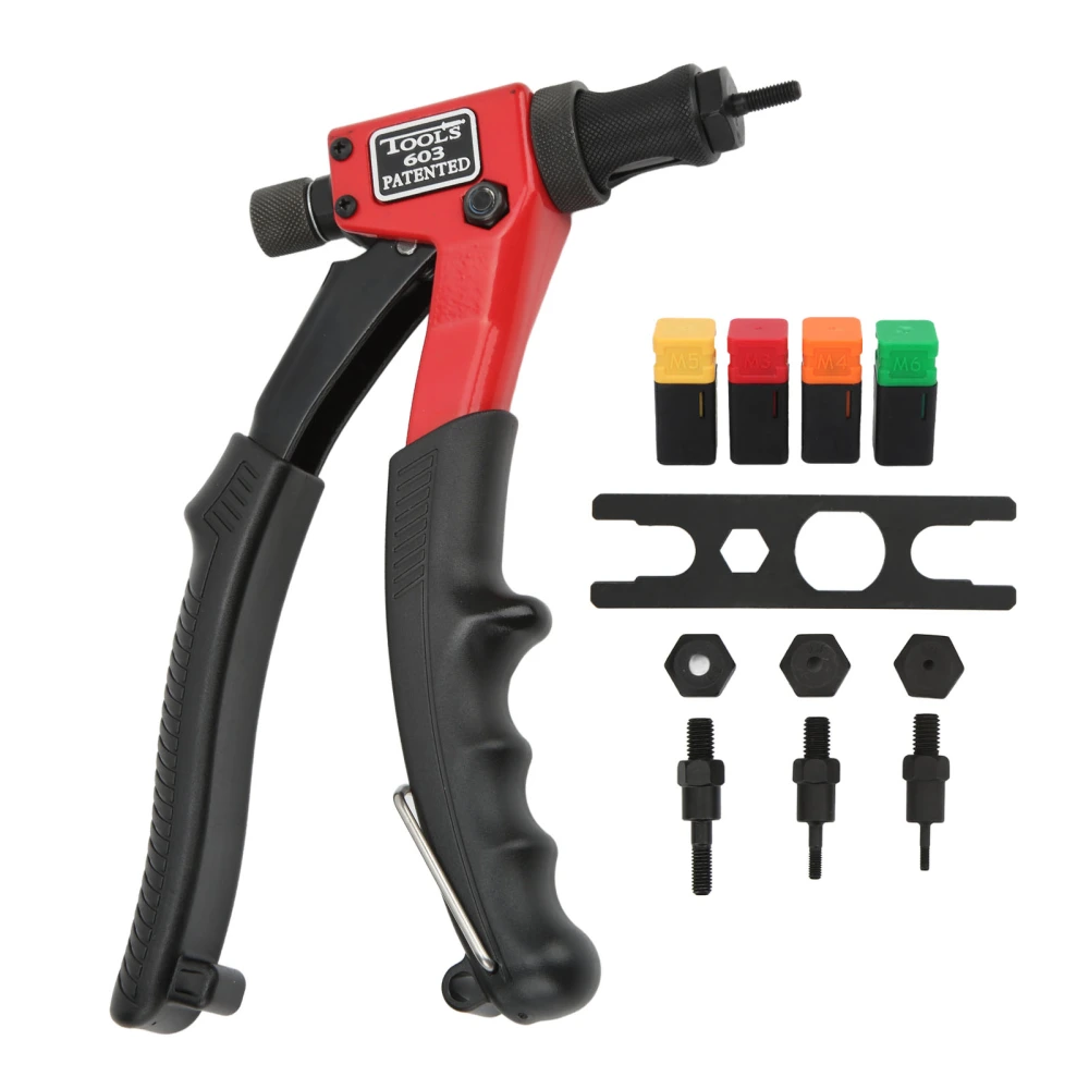 Hand Rivet Nut Tool Universal Heavy Duty High Hardness M3 M4 M5 M6 Riveting Tool Kit