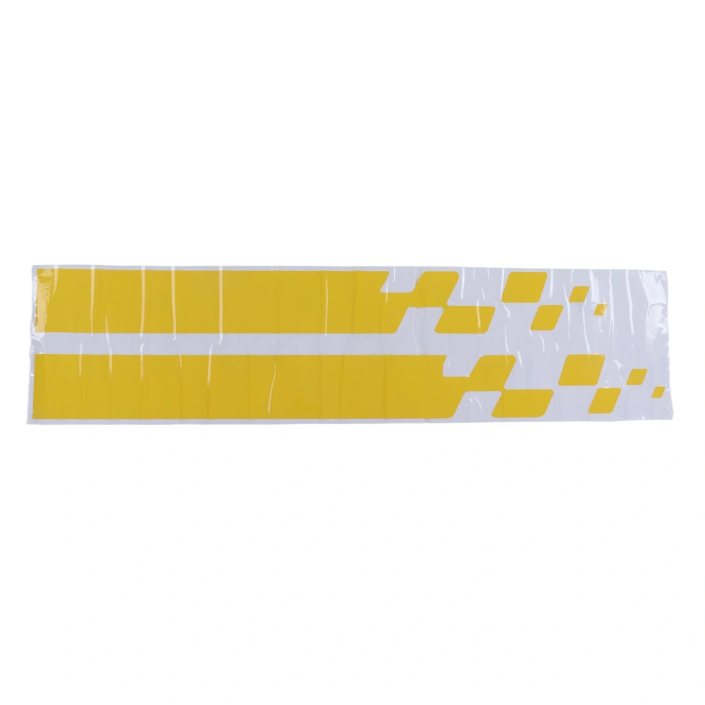 2pcs Car Hood Cover Sticker Vinyl Auto Bonnet Stripe Stickers Universal for Cars 90 X 9cm / 35.4 X 3.5in Yellow