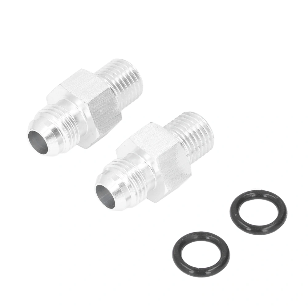 Pair Transmission Cooler Adapter Fittings ‑6AN to 1/4in NPSM 316‑3000833 for GM TH350 TH400 4L60E 4L70E 700R4 TR6060