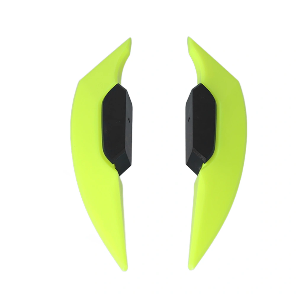 1 Pair Motorcycle Side Winglet Aerodynamic Wing Spoiler Universal for Motorbike Electric BikesFluorescent Green