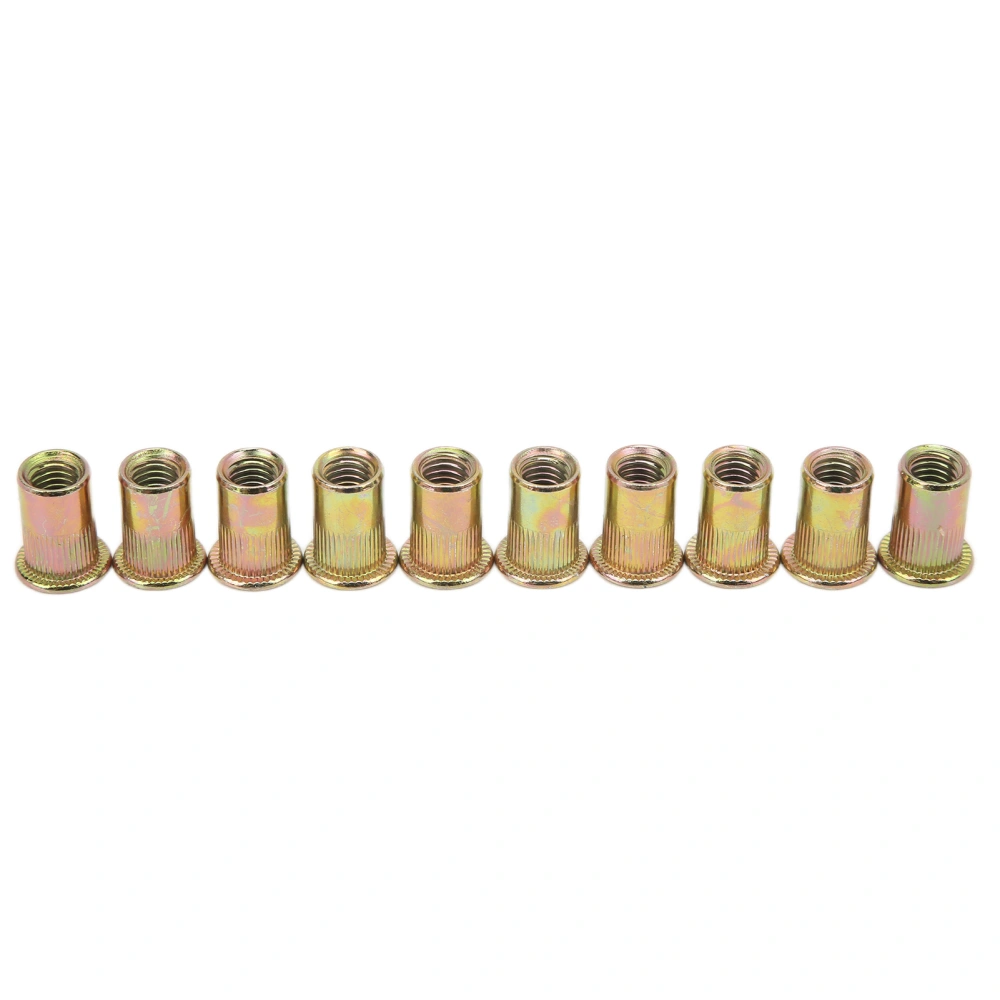 10PCS Rivet Nuts Rivnut Insert Nutsert Zinc Plated M8x1.25x18mm Automobile Components