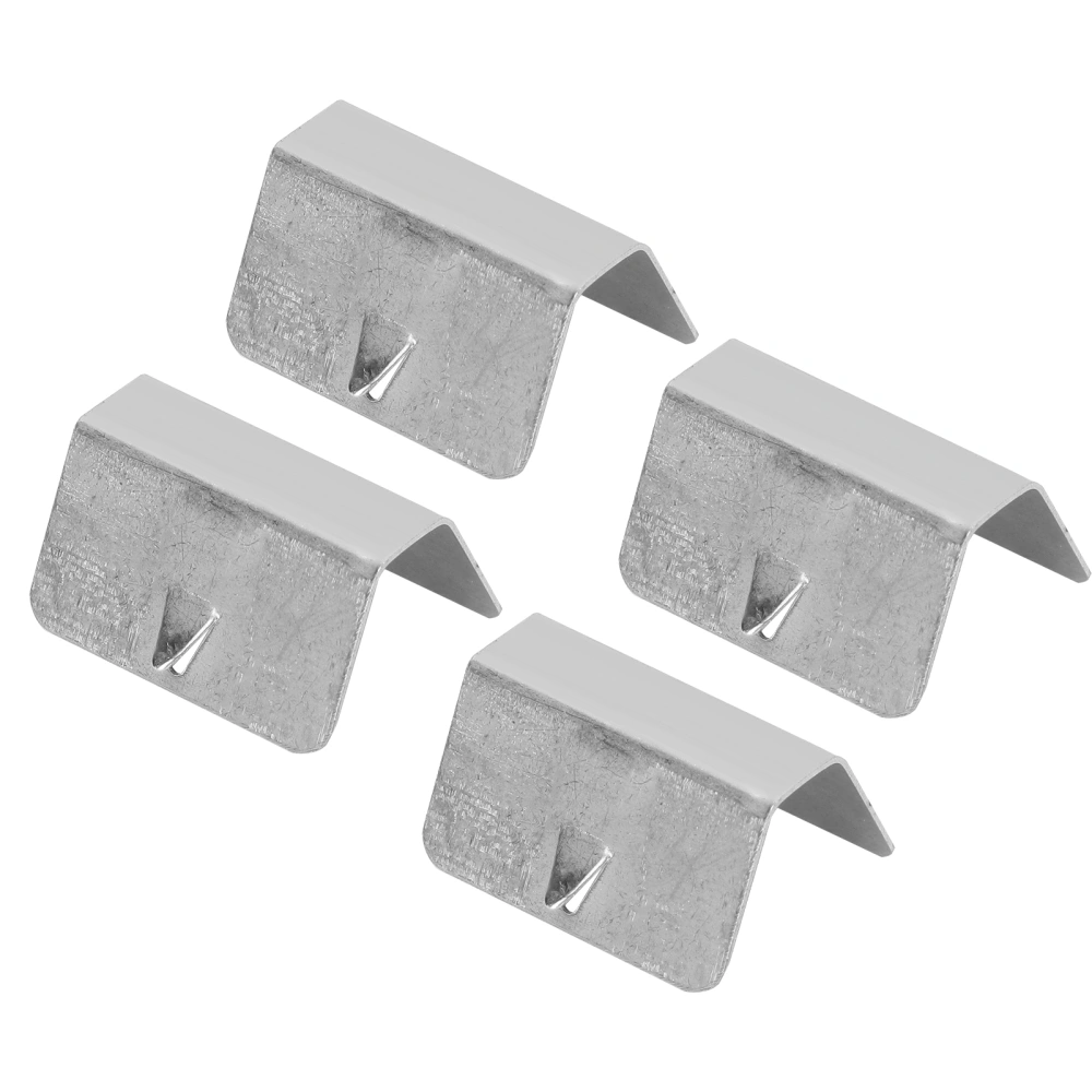 4pcs In Channel Wind Rain Deflector Fitting Clips Silver Modification Replacement For Heko