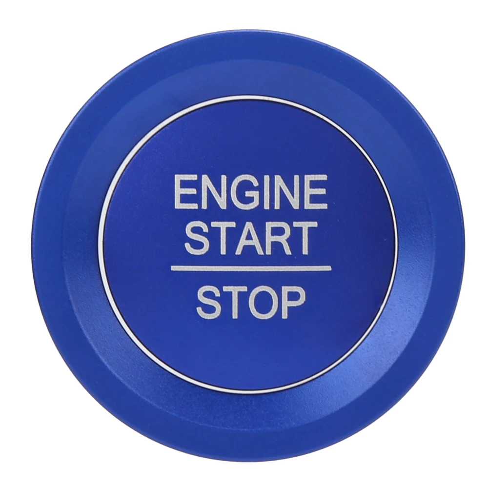 Engine Ignition Start Stop Button Cover Ring Blue Replacement for Honda Fit New 4 Generation 2021