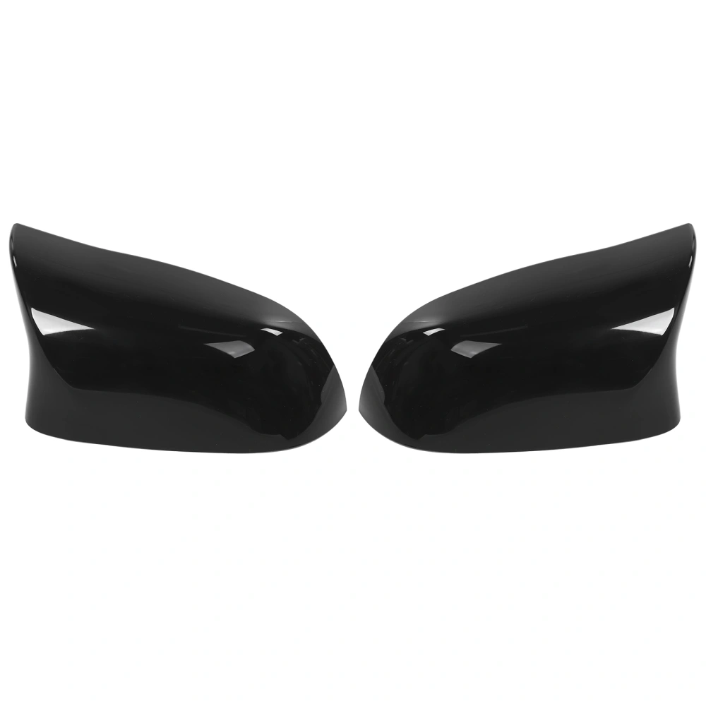 Pair Side Mirror Cover Trim Protective Case Glossy Black Fit for X5 F15 / X6 F16 2014-2018