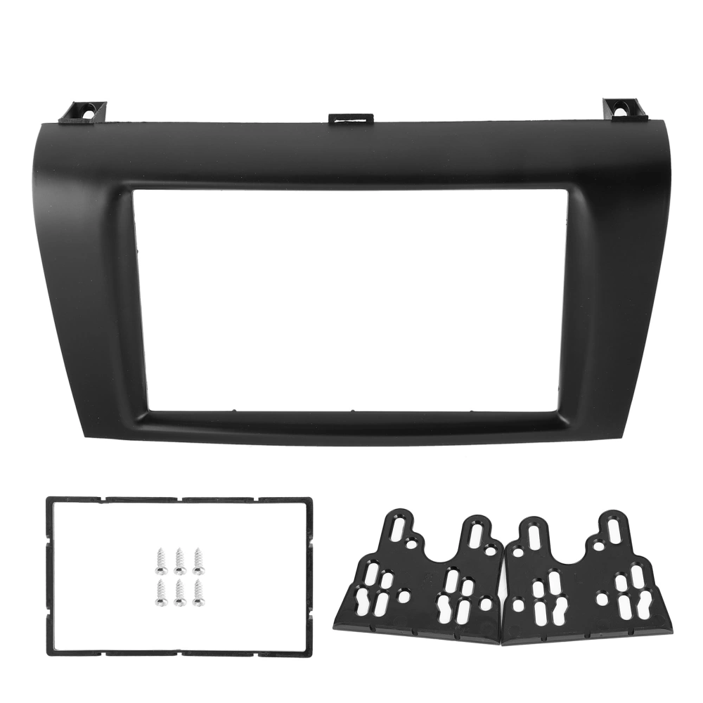 Dash Stereo Radio Fascia 2 Din Console DVD Panel Frame Fit for Mazda 3/Axela 2004‑2009