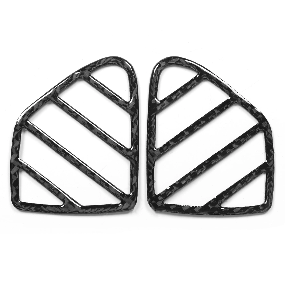 2pcs Carbon Fiber Left and Right Air Vent Outlet Trim Sticker Fit for Mazda MX‑5 / Roadster NC