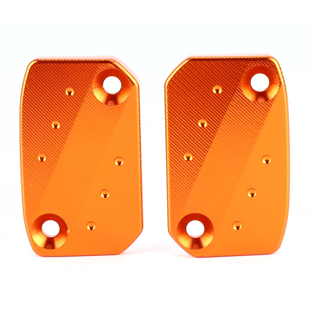 Brake Fluid Reservoir Cap CNC Aluminum Alloy Cover Fit for 250/350 XC 450 SX/SXF/SXR(Orange )