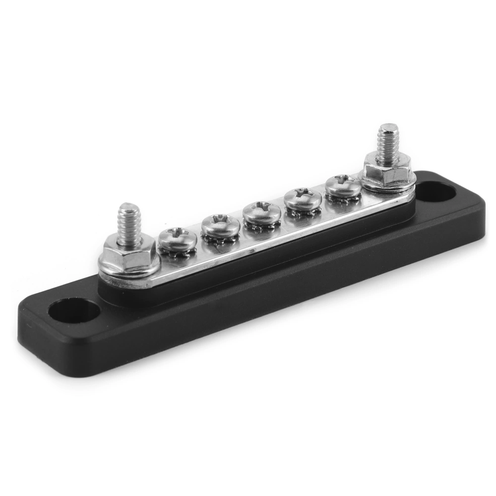 Bus Bar Electric Terminal Board 100A 5 Position Terminals 2 Studs Fit for Yachts RVs Trucks Coaches