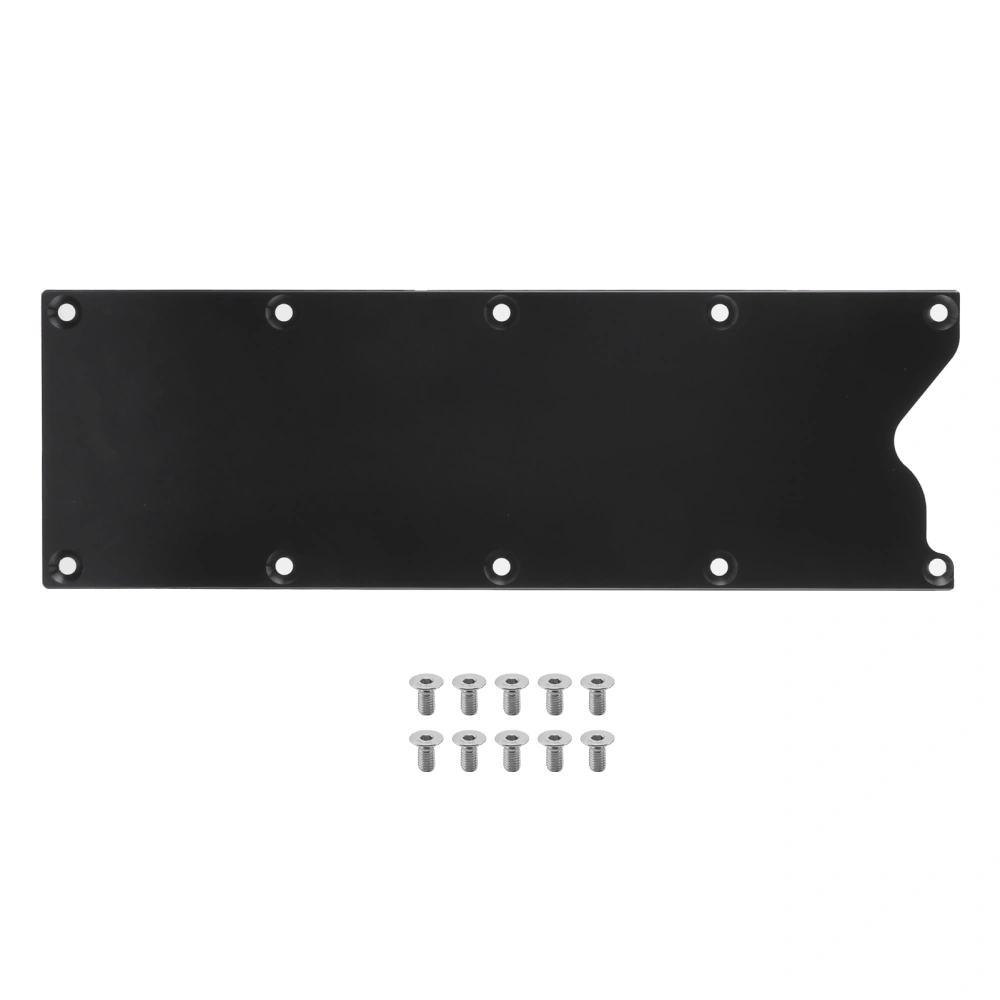 Intake Manifold Plate Billet Aluminum Valley Pan Cover 551629 Fit for Gen III LS1/LS6/LS Engine BlocksBlack