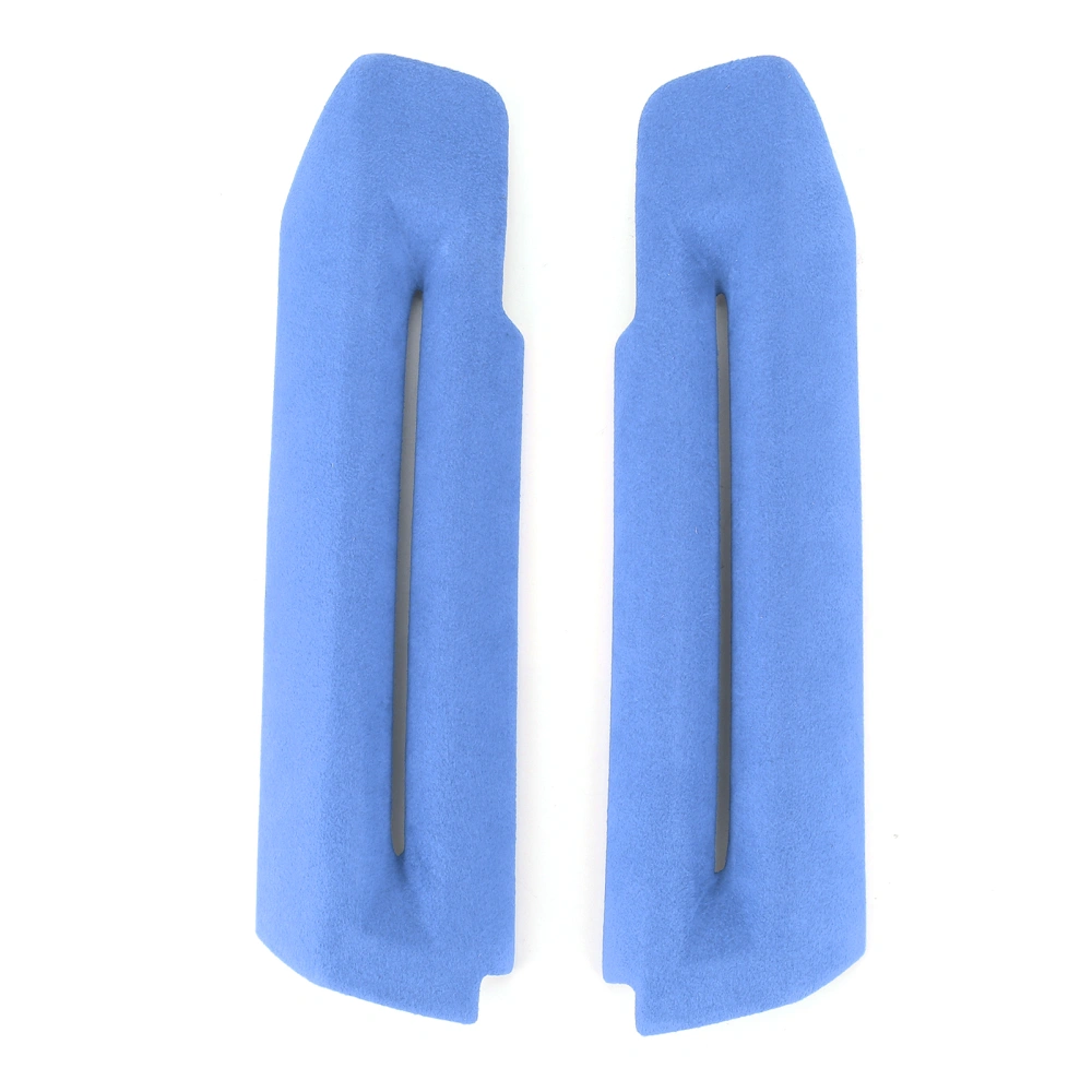 Suede Door Armrest Cover Decor Interior Panel Trim Fit for Ford Mustang 2015‑2020Sky Blue