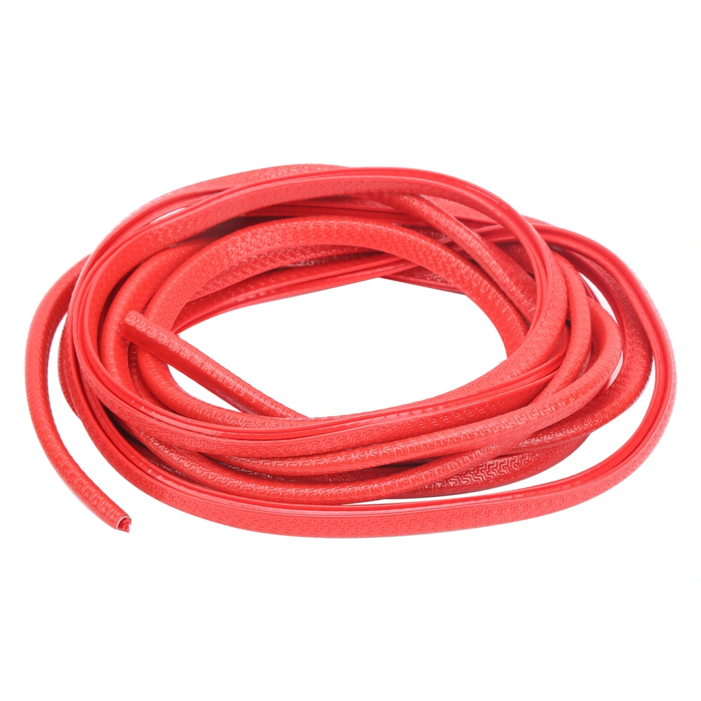 32.8ft Car Door AntiCollision Strip Sealing AntiScratch Protection Edge Guards Universal(Red )