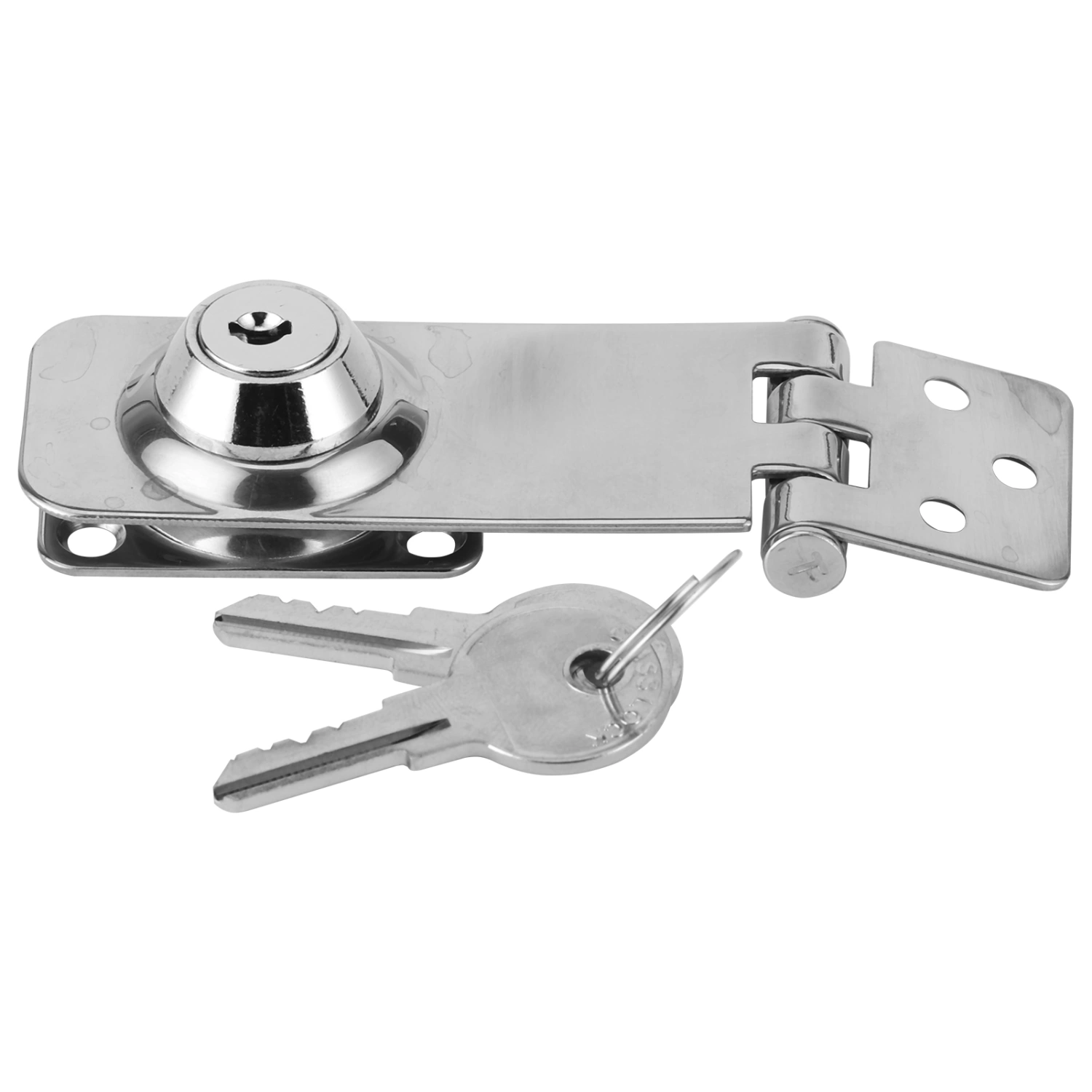 Keyed Hasp Locks Stainless Steel Locking Hasp Latch for Boat Yacht Fishing Marine Accessory