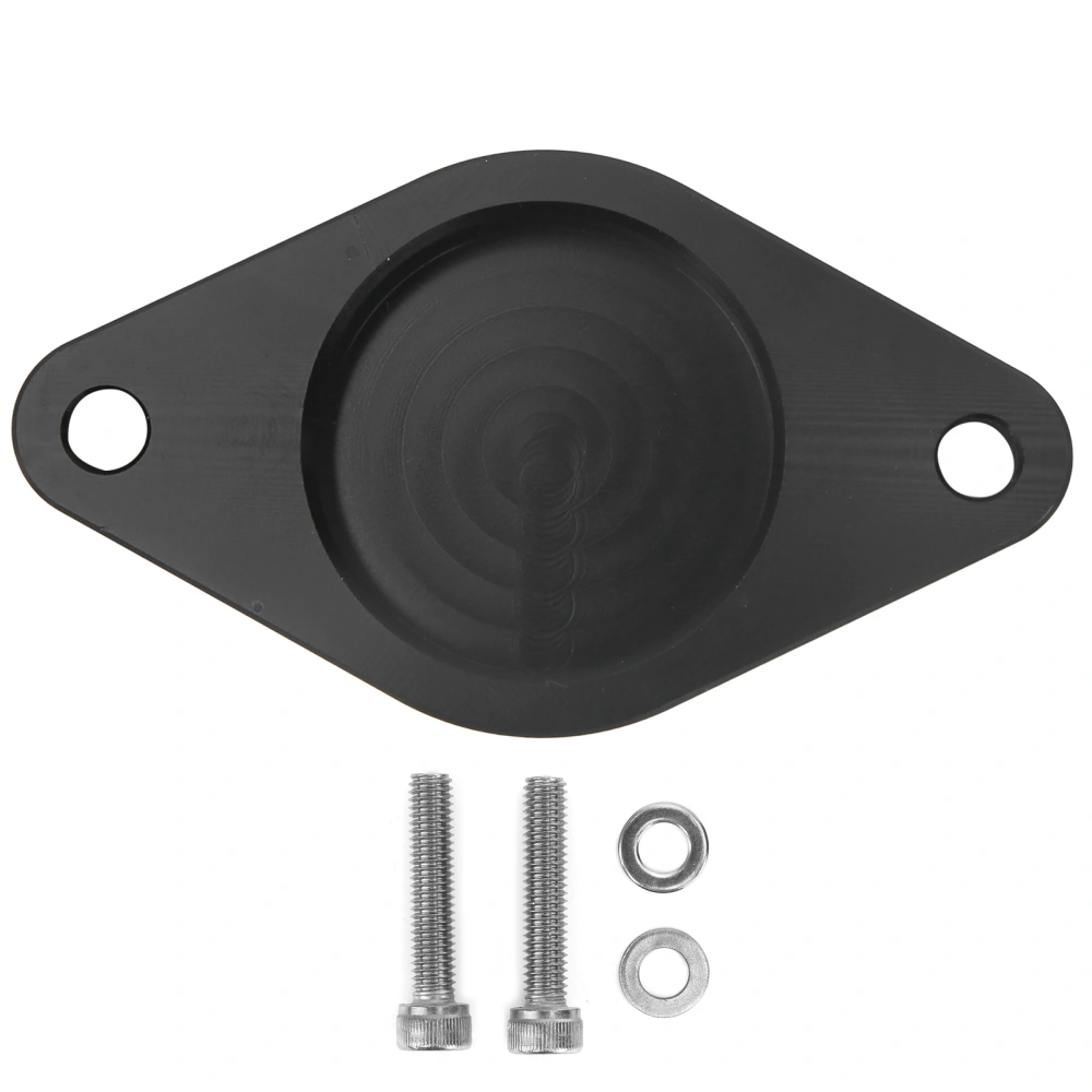 CNC Aluminum Turbo Resonator Delete Plate Replacement Fit for Dodge Duramax 11‑16Black