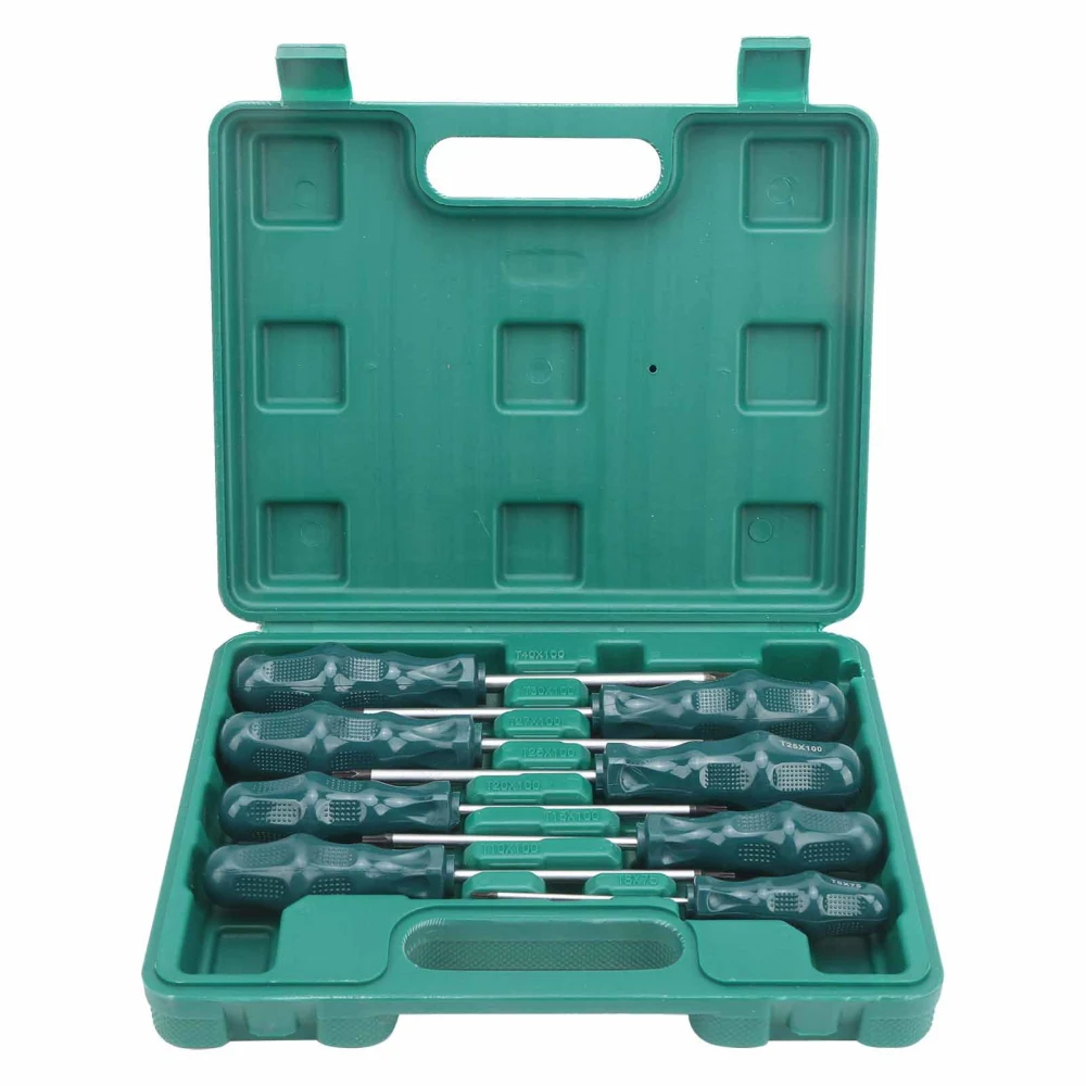 8Pcs CR-V Star Screwdriver Set Portable Magnetic Car Repairing Screwdriver Tools