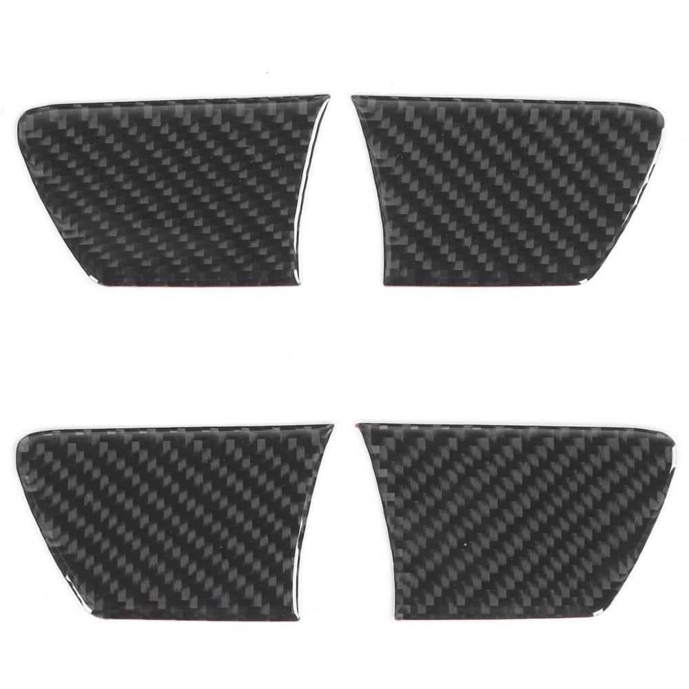 4pcs Interior Door Bowl Trim Cover Carbon Fiber Decoration Fit for RAV4 2015-2019