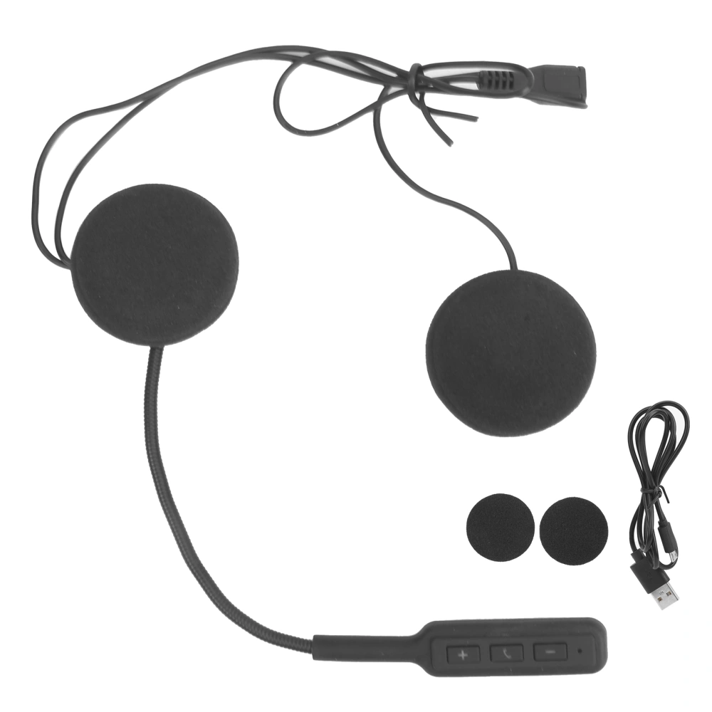 Motorcycle Helmet Headset Bluetooth BT8 Handsfree Call Speaker Support for Android iOS Device