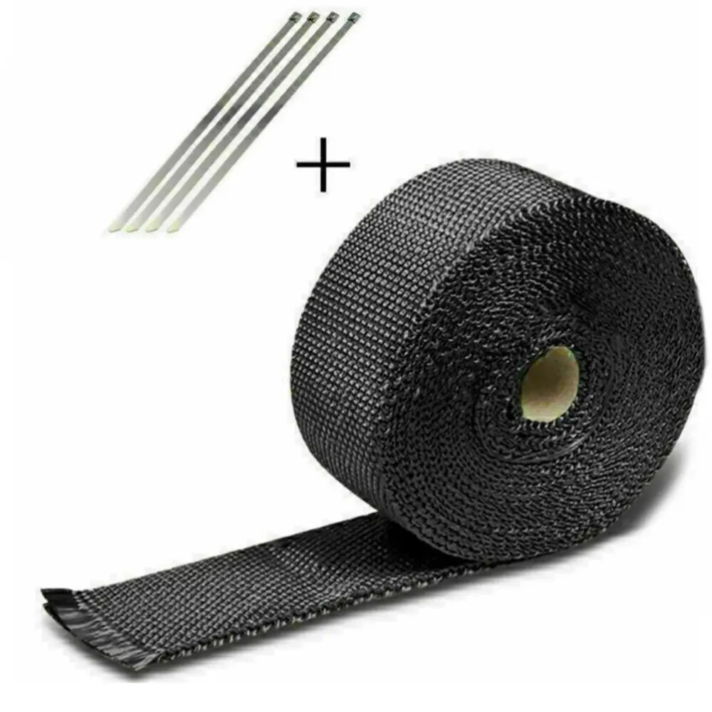 5Meters Exhaust Insulating Tape Exhaust Pipe Wrap Durable Practical Motorcycle Insulation Cloth