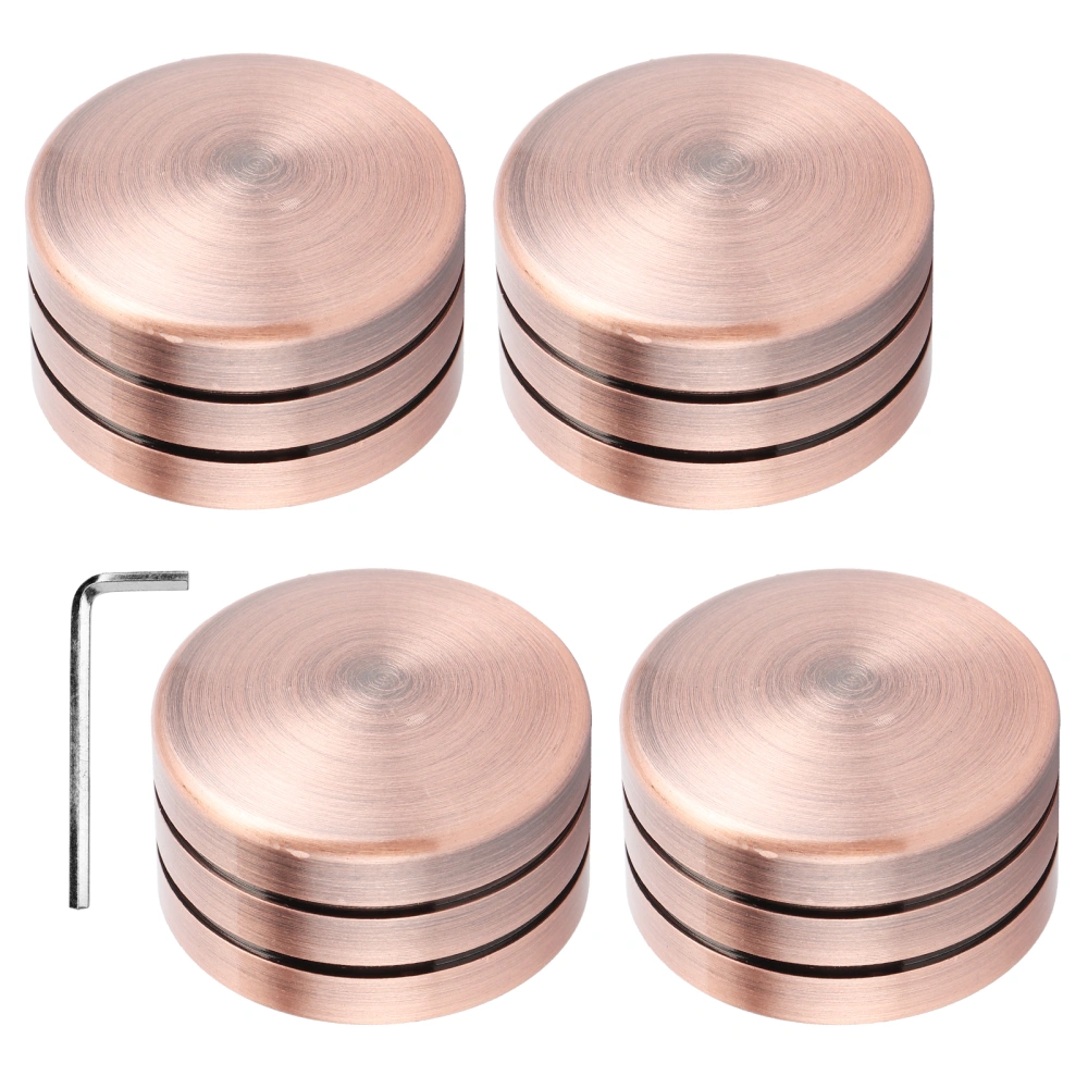 4pcs Engine Cover Head Bolt Topper Cap Fit for XL883/Big Twin 1340 Evo/Twin Cam ModelsBronze