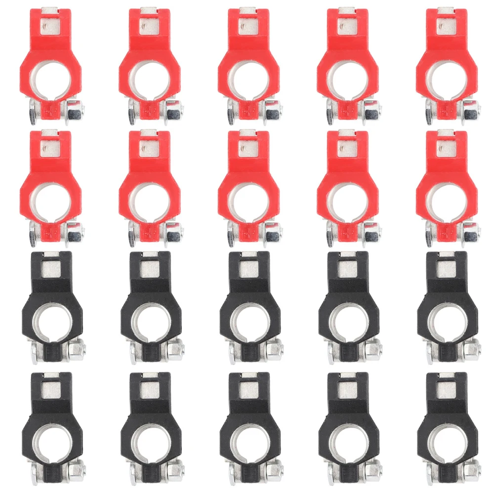 10Pair Battery Cable Terminal Clamps Connectors Set Positive Negative Fit for Nissan