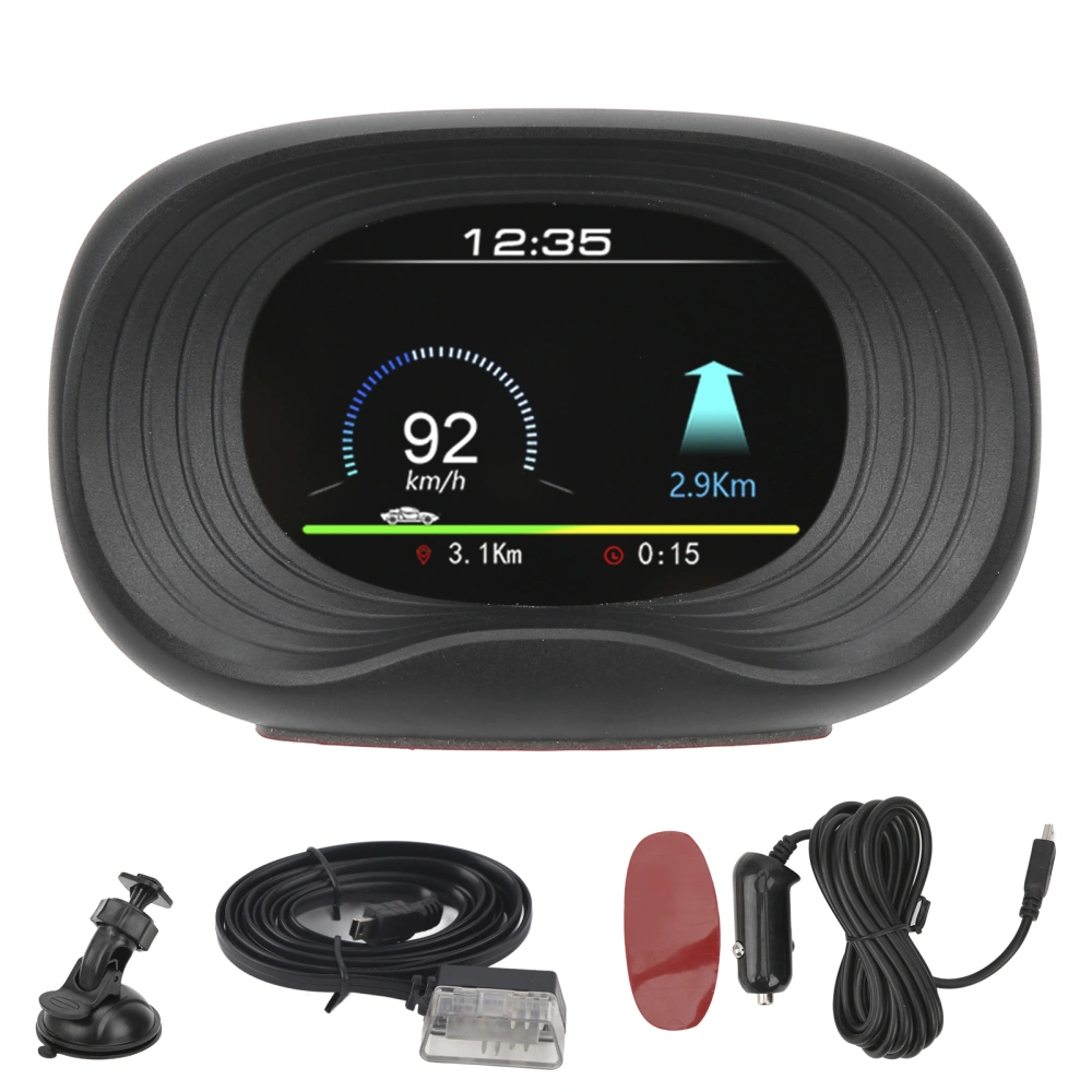 Universal Car Head Up Display OBD2+GPS HUD Projector Overspeed Voltage Alarm with Electronic Dog