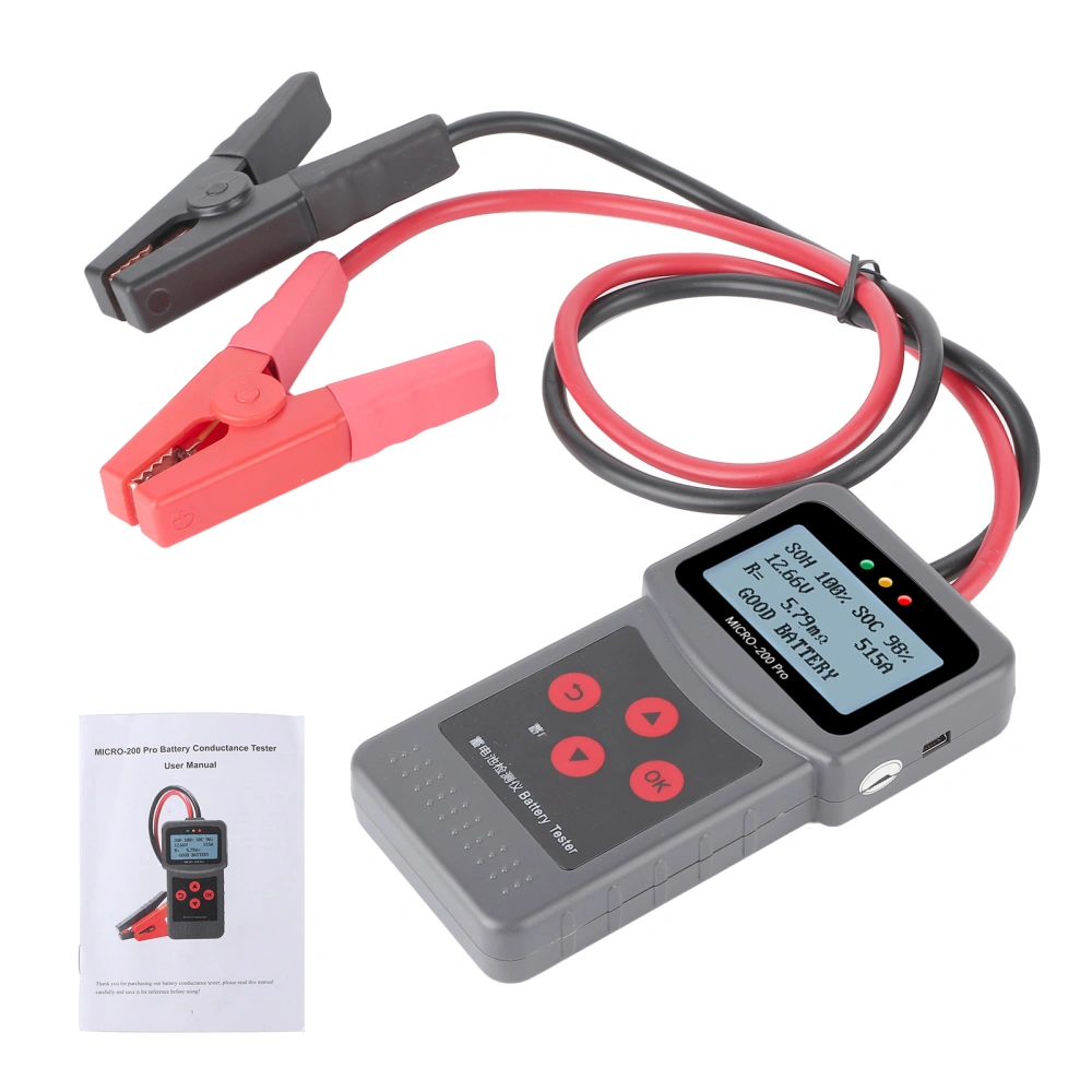 Battery Tester 12V Quick Cranking Charging Diagnostic Tool for Car Motorcycle Truck 40‑2000CCA