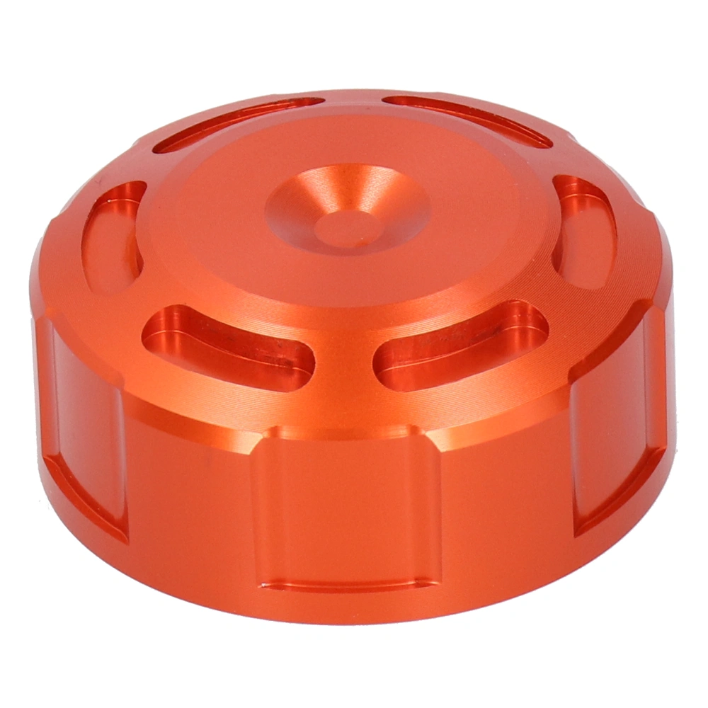 Rear Brake Fluid Reservoir Cap Aluminum Alloy Oil Tank Cover Fit for Yamaha MT-125 YZF-R1 YZF-R25(Orange )