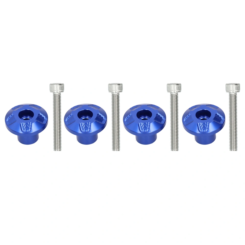 4Pcs Motorcycle Front Fender Frame Slider Screw Fit for YAMAHA NMAX 125 150 155/SMAX 155/TMAX 500 530Blue