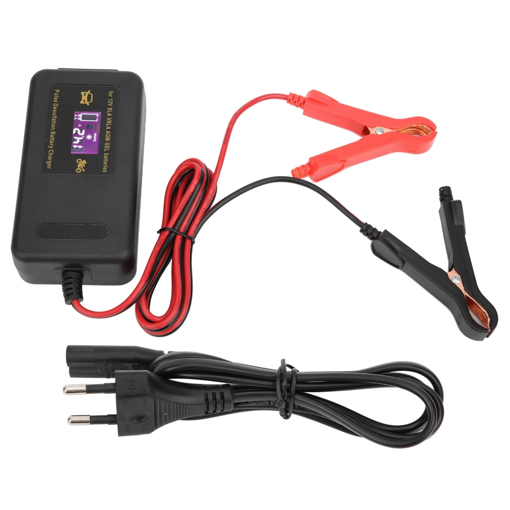 Car Battery Charger 12V 4A Motorcycle Intelligent Repair Automatic Charging