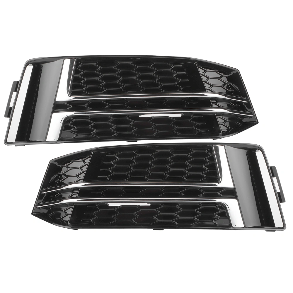 2pcs Front Bumper Lower Grille Black 8W0807681F Replacement Fit for A4 S4 B9 2016-2018