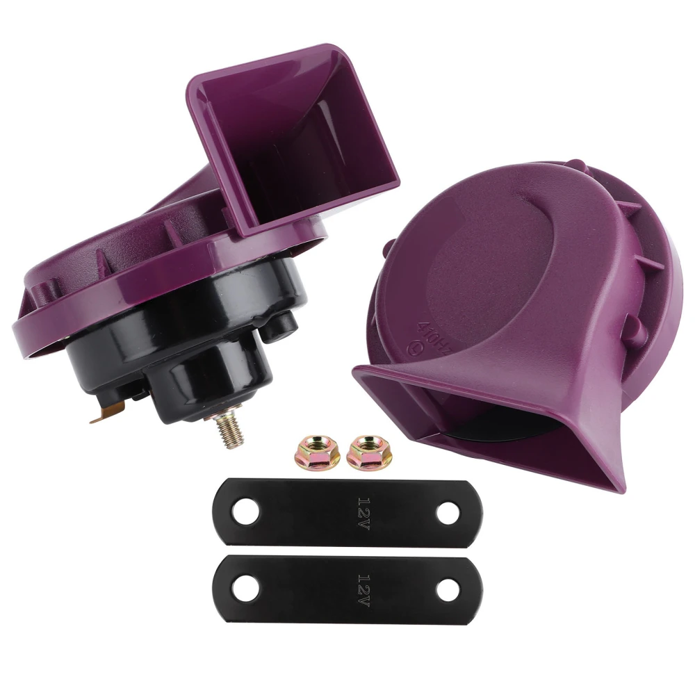 Pair 410/510HZ HighLow Pitch Snails Horn Dual Tone Siren 120db Loud Sound for 12V Car Motorcycle ATV UTV