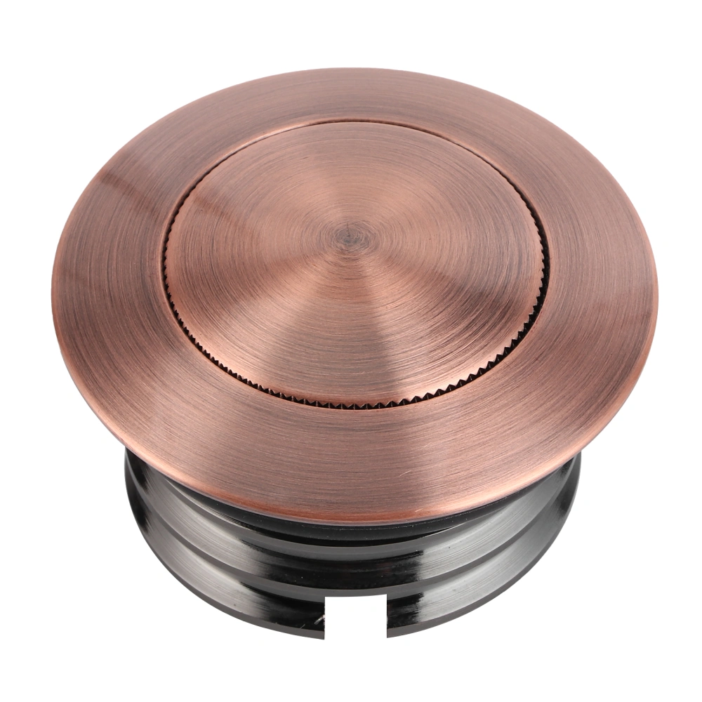 Fuel Tank Cover Push Type CNC Aluminum Alloy Oil Filler Cap Replacement Exterior PartsBronze