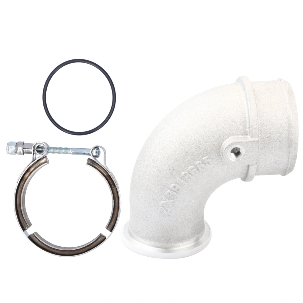 90 Degree Turbo Intake Elbow Air Transfer Pipe with Clamp Fit for Cummins 6BT 6BTA 4BT DAF