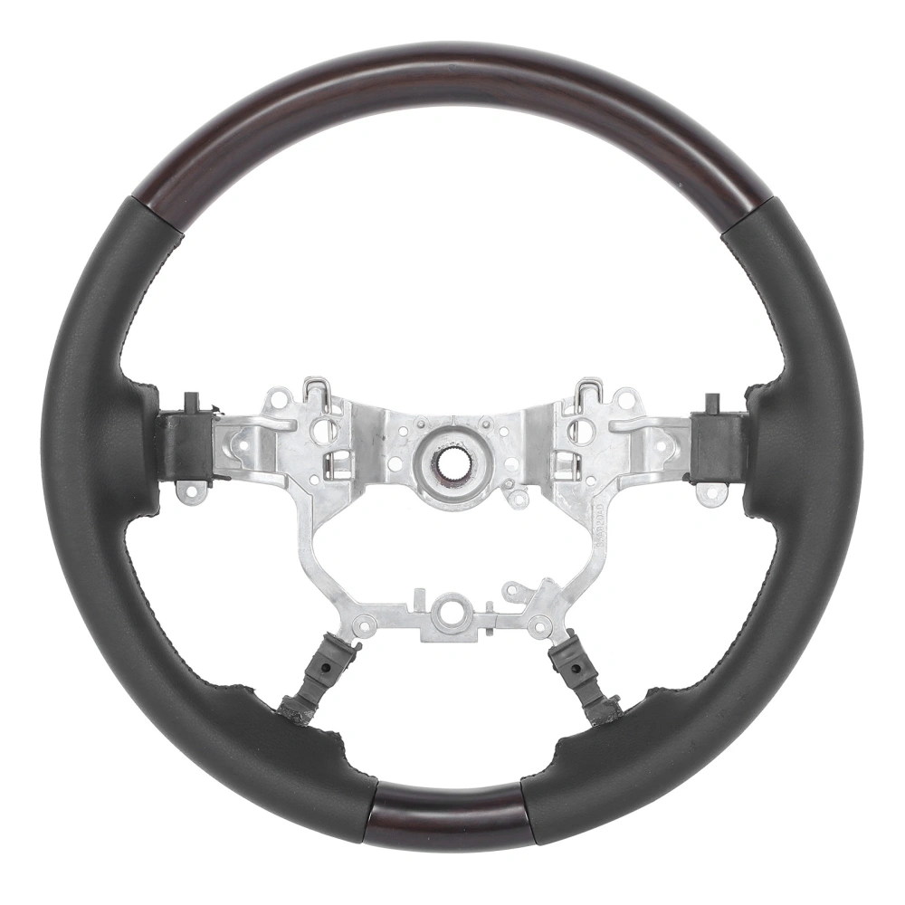 15.4in Upgrade Steering Wheel Replacement Fit for Landcruiser/Crown/Prado/Alphard/VellfireMatte Black Wood