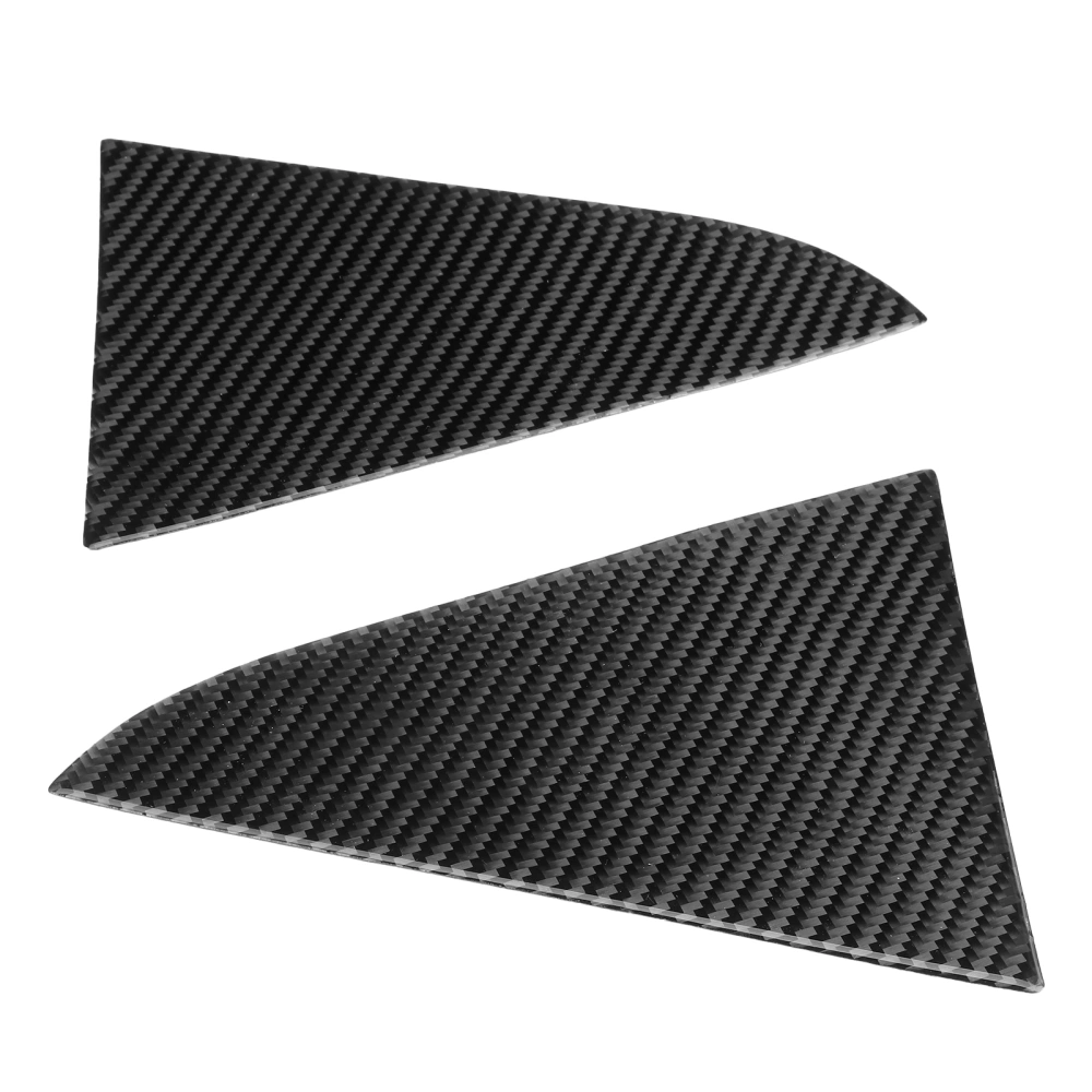 Pair Rear Triangle Window Sticker Cover Carbon Fiber Decorative Panel Fit for Chevrolet Cruze 2009‑2015