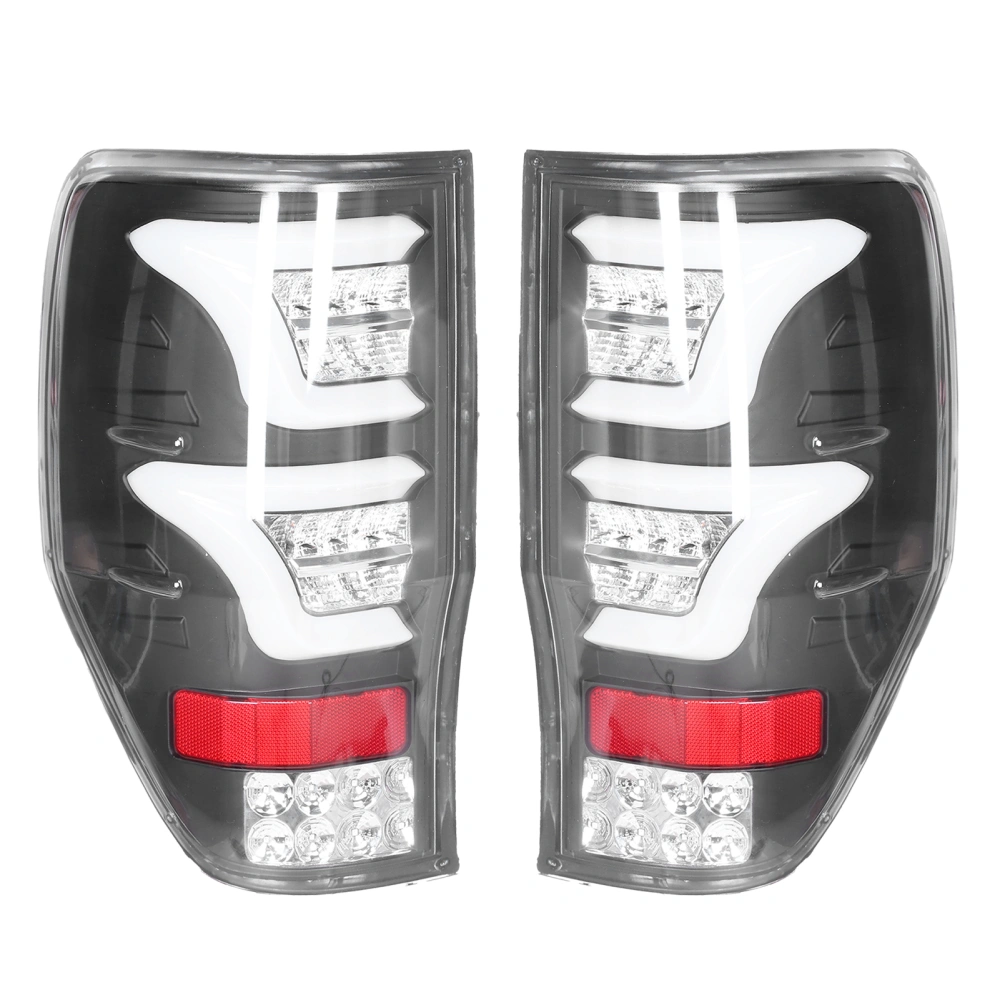 Full LED Tail Lights Assembly Turn Signal IP67 Waterproof Fit for Ford Ranger T6 2012-2015Transparent