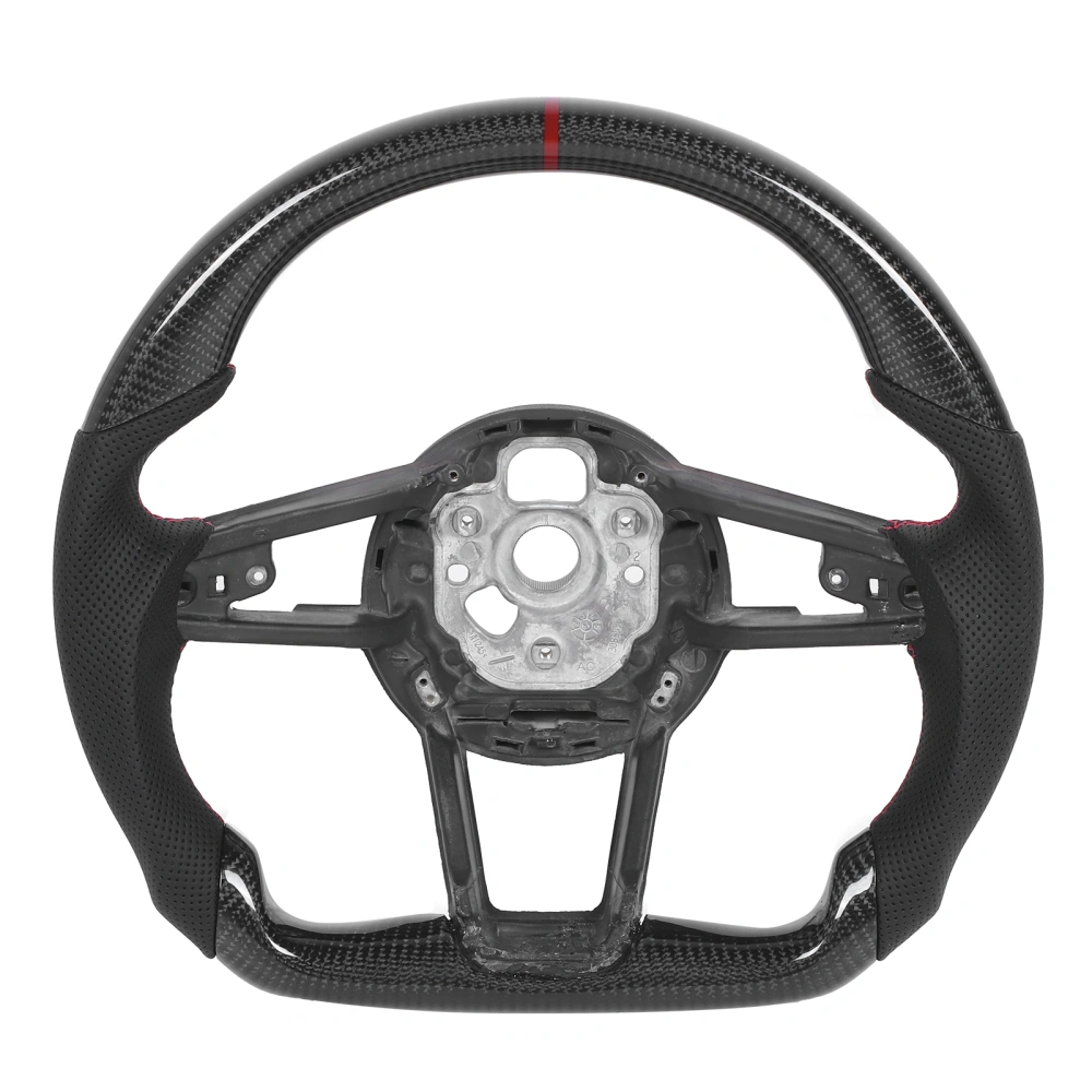 Carbon Fiber Steering Wheel Nappa Perforated Leather Fit for R8 MK2 TT/ TTS/TTRS MK3 2015+