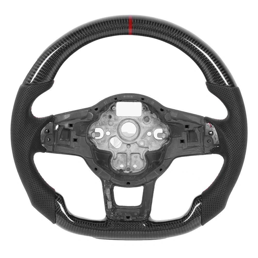 Carbon Fiber Steering Wheel Nappa Perforated Leather Fit for MK7/7.5/GTD 2013‑2020