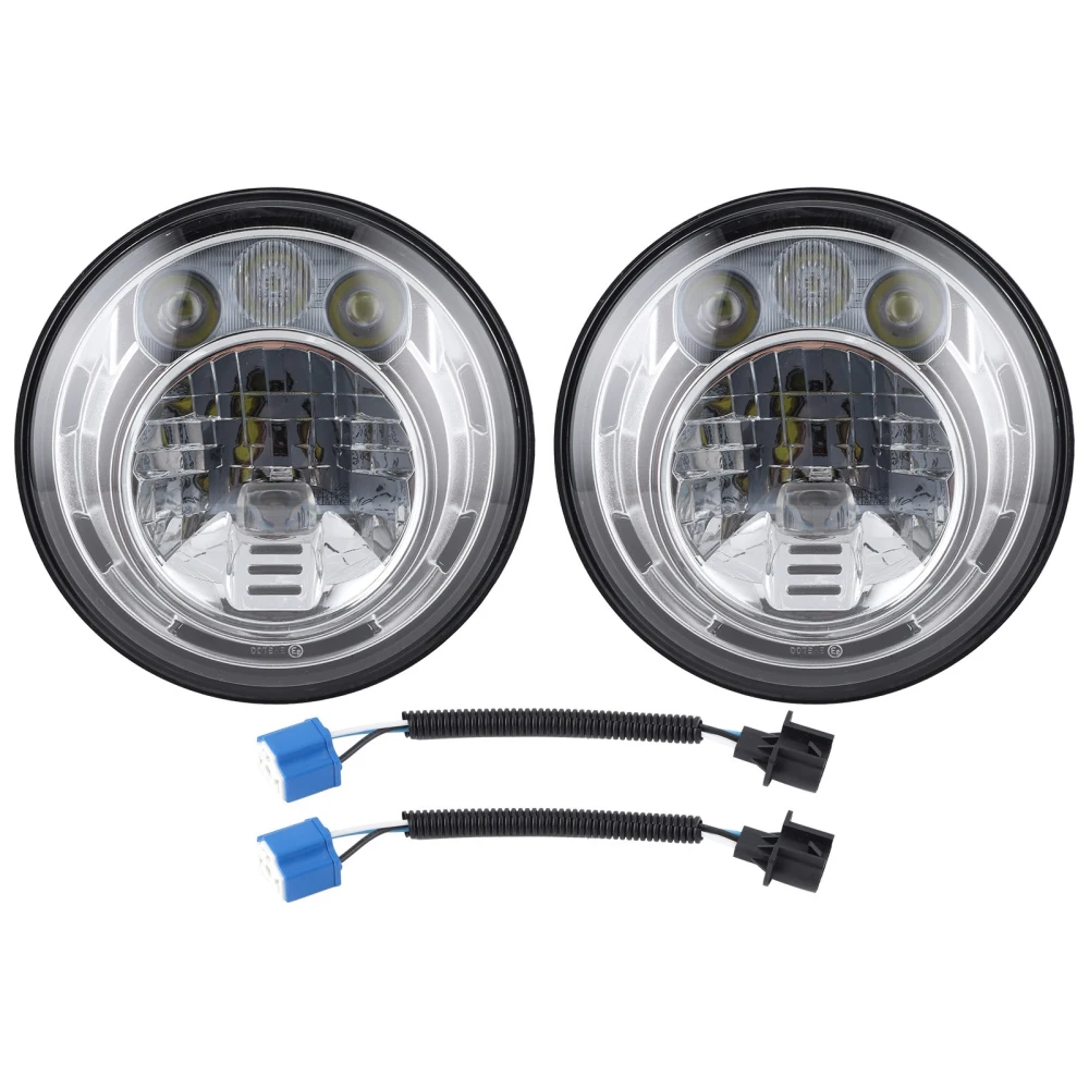 Pair of 7in LED Headlight 3200lm 6000K 60W Headlamp IP67 Protection Fit for Jeep Wrangler