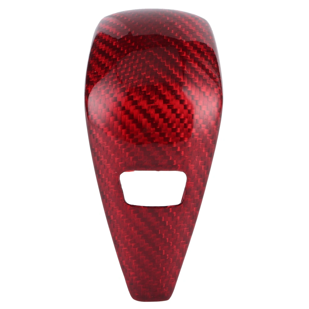 Carbon Fiber Gear Shift Head Knob Cover Trim Interior Decoration Fit for 3 Series G20 2019-2020Red