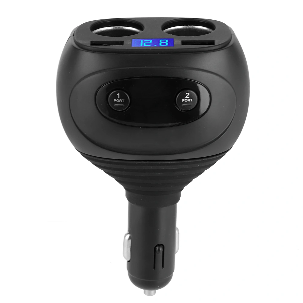 64W Car Charger Cigarette Lighter Dual USB Cigar Socket QC3.0 Fast Charging Digital Display